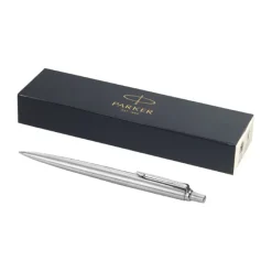Gift Campaign Penna promozionale con inchiostro blu Parker Jotter Inox> Penne In Metallo
