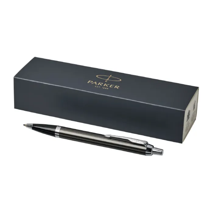 Gift Campaign Penna promozionale dettagli in argento inchiostro blu Parker IM Silver> Penne In Metallo