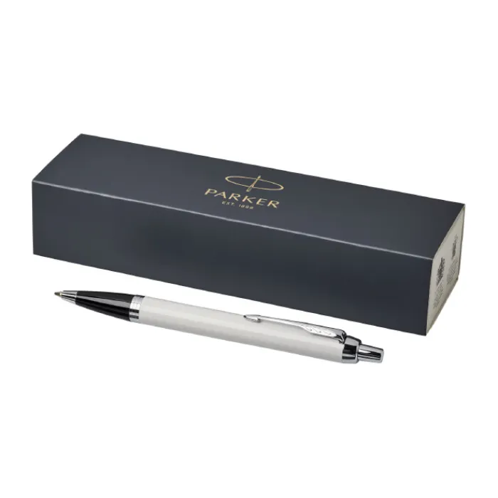 Gift Campaign Penna promozionale dettagli in argento inchiostro blu Parker IM Silver> Penne In Metallo