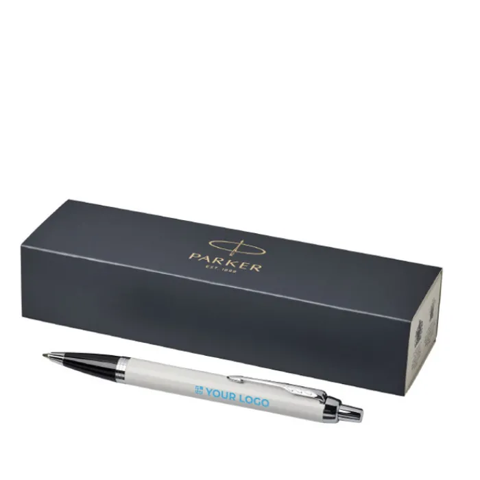 Gift Campaign Penna promozionale dettagli in argento inchiostro blu Parker IM Silver> Penne In Metallo