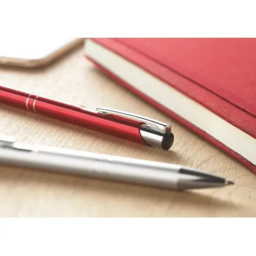 Gift Campaign Penna promozionale in alluminio con inchiostro blu Aster> Gadget Per Parrucchieri|Gadget Per La Scuola