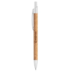 Gift Campaign Penna pubblicitaria di sughero con custodia inchiostro blu Natural> Penne Ecologiche