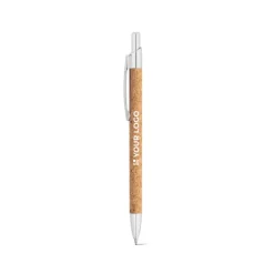 Gift Campaign Penna pubblicitaria di sughero con custodia inchiostro blu Natural></noscript> Penne Ecologiche