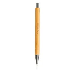 Gift Campaign Penna sostenibile in bambù con pulsante e inchiostro blu></noscript> Penne Ecologiche