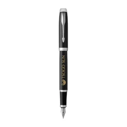 Gift Campaign Penna stilografica con logo inchiostro blu in metallo Parker IM Silver> Penne In Metallo