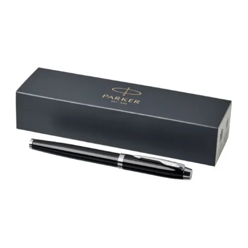 Gift Campaign Penna stilografica con logo inchiostro blu in metallo Parker IM Silver> Penne In Metallo
