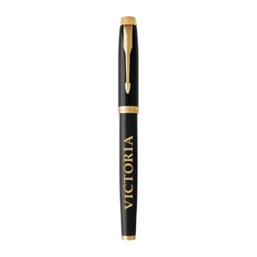 Gift Campaign Penna stilografica con logo inchiostro blu in metallo Parker IM Silver> Penne In Metallo