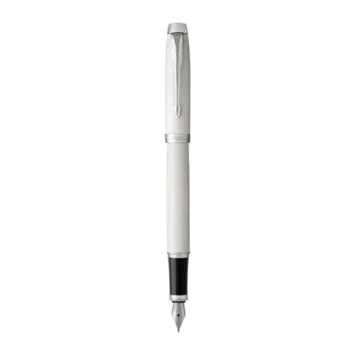 Gift Campaign Penna stilografica con logo inchiostro blu in metallo Parker IM Silver> Penne In Metallo