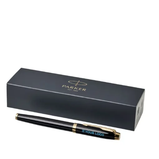 Gift Campaign Penna stilografica con logo inchiostro blu in metallo Parker IM Silver> Penne In Metallo