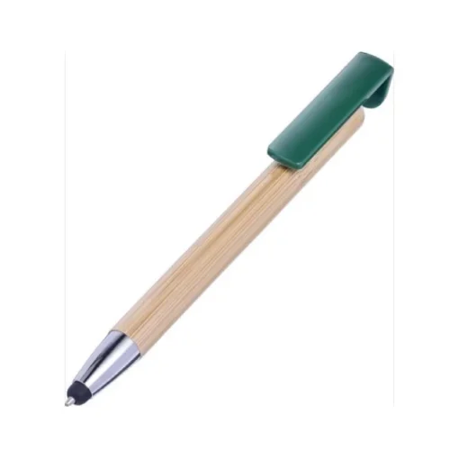 Gift Campaign Penna touch con clip per supporto inchiostro blu Bambù Versatile> Penne Ecologiche
