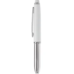 Gift Campaign Penna touch cromata con cappuccio, luce a LED e inchiostro blu> Penne In Metallo