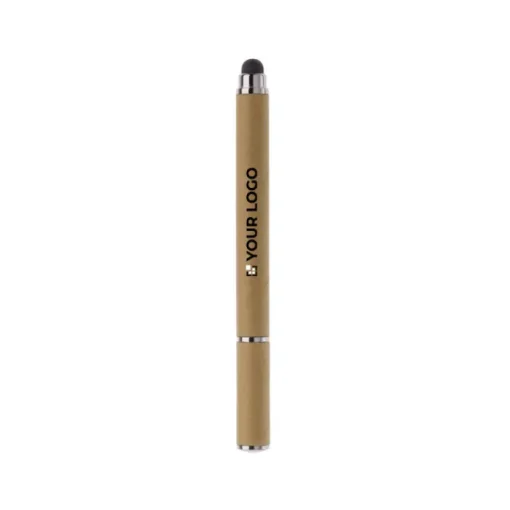 Gift Campaign Penna touch di carta riciclata con cappuccio e inchiostro blu> Penne Ecologiche