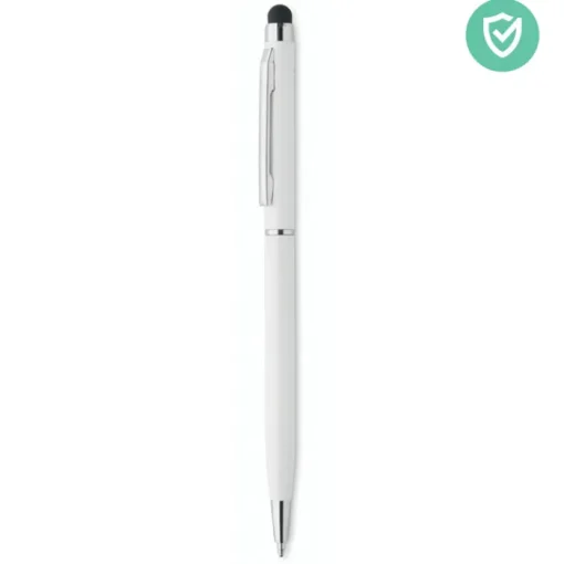 Gift Campaign Penna touch in alluminio con trattamento antibatterico, inchiostro blu> Penne In Metallo