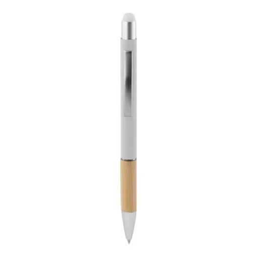 Gift Campaign Penna touch in alluminio GSR finitura in gomma e bambù inchiostro blu> Penne Ecologiche|Penne Touch