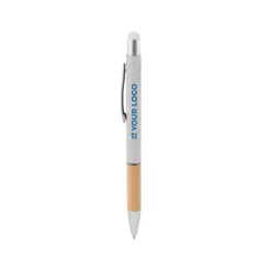 Gift Campaign Penna touch in alluminio GSR finitura in gomma e bambù inchiostro blu></noscript> Penne Ecologiche|Penne Touch