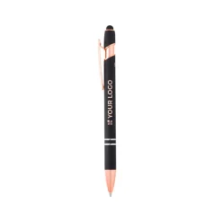 Gift Campaign Penna touch in alluminio riciclato e dettagli oro rosa inchiostro blu> Penne In Metallo