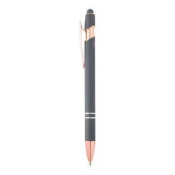 Gift Campaign Penna touch in alluminio riciclato e dettagli oro rosa inchiostro blu></noscript> Penne In Metallo