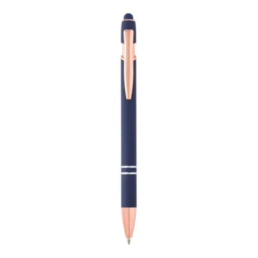 Gift Campaign Penna touch in alluminio riciclato e dettagli oro rosa inchiostro blu> Penne In Metallo