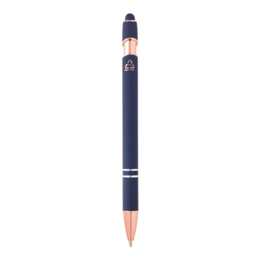 Gift Campaign Penna touch in alluminio riciclato e dettagli oro rosa inchiostro blu> Penne In Metallo