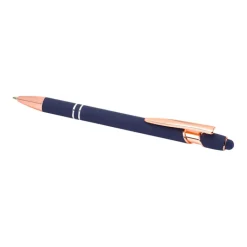 Gift Campaign Penna touch in alluminio riciclato e dettagli oro rosa inchiostro blu></noscript> Penne In Metallo