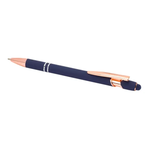 Gift Campaign Penna touch in alluminio riciclato e dettagli oro rosa inchiostro blu> Penne In Metallo