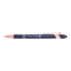 Gift Campaign Penna touch in alluminio riciclato e dettagli oro rosa inchiostro blu></noscript> Penne In Metallo