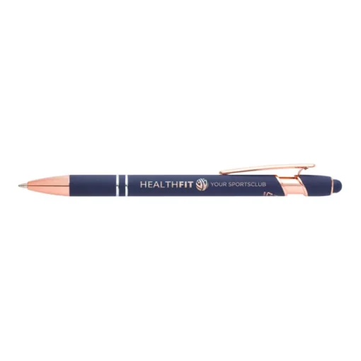 Gift Campaign Penna touch in alluminio riciclato e dettagli oro rosa inchiostro blu> Penne In Metallo