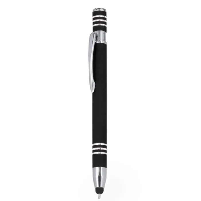 Gift Campaign Penna touch in alluminio con meccanismo a pulsante e finitura gommata> Penne In Metallo