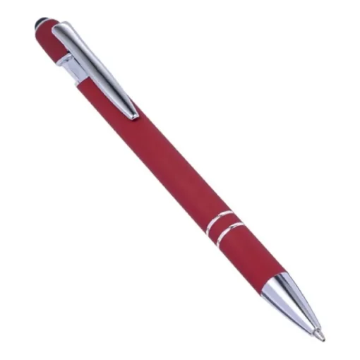Gift Campaign Penna touch in alluminio con finitura in gomma e inchiostro blu> Penne In Metallo