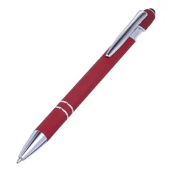 Gift Campaign Penna touch in alluminio con finitura in gomma e inchiostro blu></noscript> Penne In Metallo