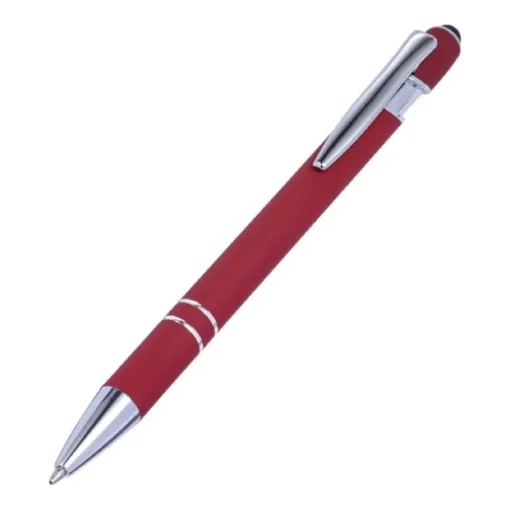 Gift Campaign Penna touch in alluminio con finitura in gomma e inchiostro blu> Penne In Metallo