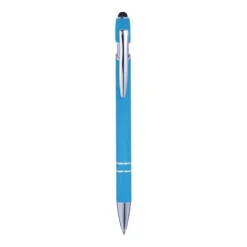 Gift Campaign Penna touch in alluminio con finitura in gomma e inchiostro blu></noscript> Penne In Metallo