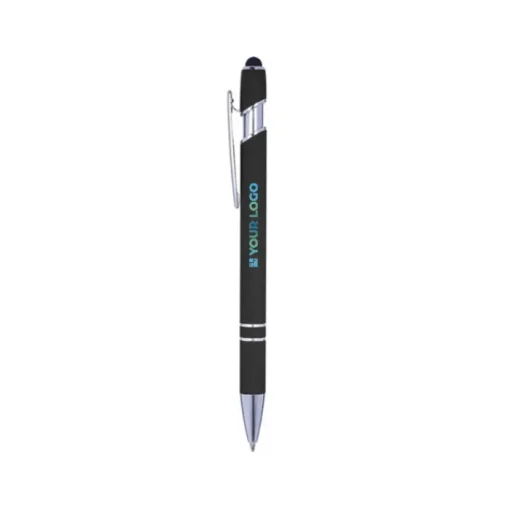 Gift Campaign Penna touch in alluminio con finitura in gomma e inchiostro blu> Penne In Metallo