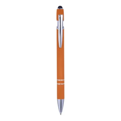 Gift Campaign Penna touch in alluminio con finitura in gomma e inchiostro blu> Penne In Metallo