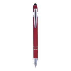 Gift Campaign Penna touch in alluminio con finitura in gomma e inchiostro blu></noscript> Penne In Metallo
