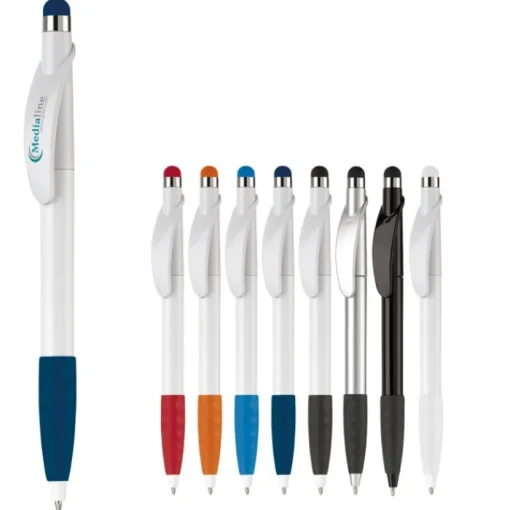 Gift Campaign Penna touch in plastica con impugnatura colorata e inchiostro blu> Penne Di Plastica