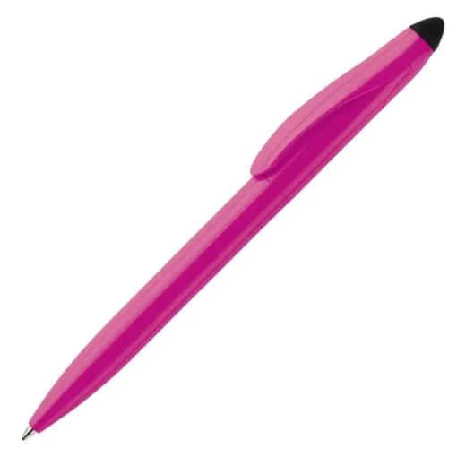 Gift Campaign Penna touch in plastica con meccanismo a rotazione e inchiostro blu> Penne Di Plastica