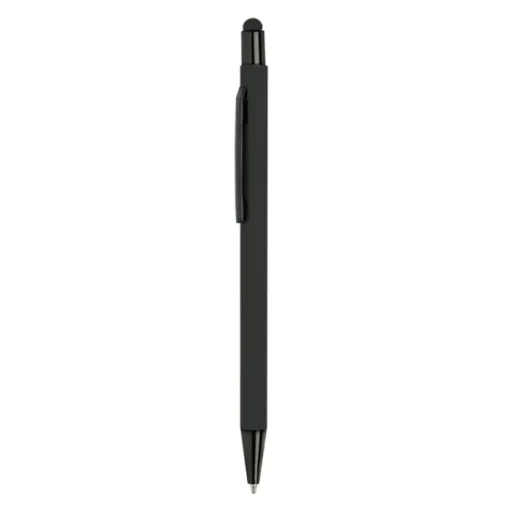 Gift Campaign Penna touch personalizzata in alluminio con corpo in gomma e inchiostro blu> Penne Touch|Penne In Metallo