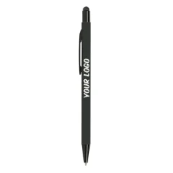 Gift Campaign Penna touch personalizzata in alluminio con corpo in gomma e inchiostro blu></noscript> Penne Touch|Penne In Metallo