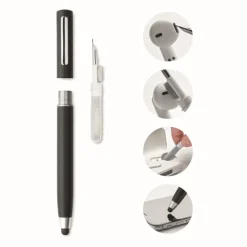 Gift Campaign Penna touch screen con inchiostro blu e kit per pulire auricolari> Penne Di Plastica