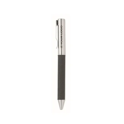 Gift Campaign Penna twist in alluminio con dettaglio in rPET e inchiostro blu> Penne In Metallo