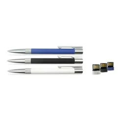 Gift Campaign Penna USB con logo in metallo cromato opaco LUX> Gadget Per L'Ufficio
