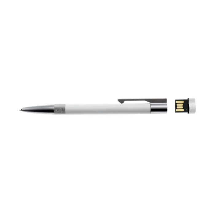 Gift Campaign Penna USB con logo in metallo cromato opaco LUX> Gadget Per L'Ufficio