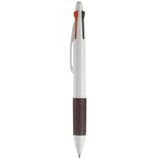Gift Campaign Penne 4 colori con impugnatura colorata e fusto in bianco o argento> Penne Di Plastica