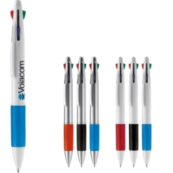 Gift Campaign Penne 4 colori con impugnatura colorata e fusto in bianco o argento></noscript> Penne Di Plastica