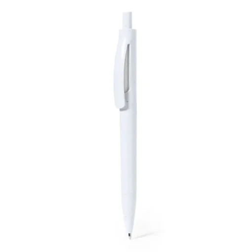 Gift Campaign Penne a scatto in plastica riciclata con logo ed inchiostro blu> Penne Ecologiche|Penne Di Plastica