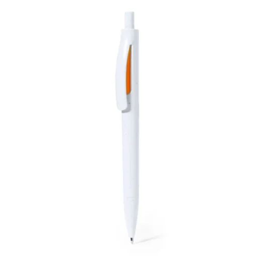 Gift Campaign Penne a scatto in plastica riciclata con logo ed inchiostro blu> Penne Ecologiche|Penne Di Plastica