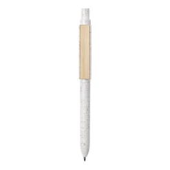 Gift Campaign Penne a scatto personalizzate ecologiche inchiostro blu Wheat Straw></noscript> Penne Ecologiche