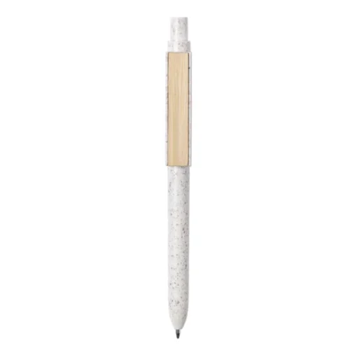 Gift Campaign Penne a scatto personalizzate ecologiche inchiostro blu Wheat Straw> Penne Ecologiche