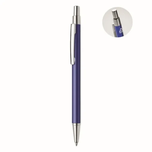 Gift Campaign Penne a sfera personalizzate ecologiche inchiostro blu Recycled Arial> Penne Ecologiche|Penne In Metallo